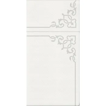 Příbor Ubrousky na příbory PAW AIRLAID 40x40 cm Elegant Frame Silver, [25 ks],rychlé dodání