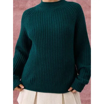 Dámský svetr Sinsay - Svetr z&nbsp;tlustého úpletu - neonová - 246FJ-71X - 246FJ-71X-XXS