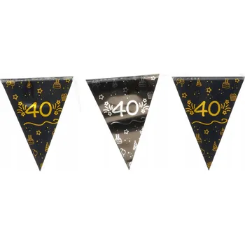 Banner vlajky k 40. narozeninám 4m Girlanda 40