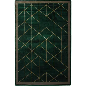 Koberec Láhvově zeleň diamantový Koberec SOFT 120x170 koberec do obývacího pokoje a ložnice