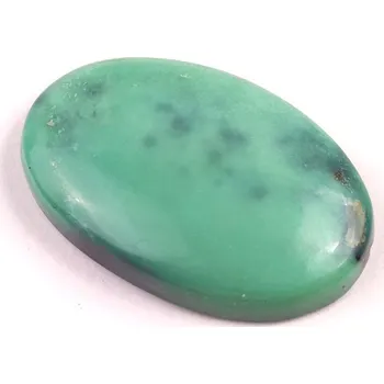 Přírodní kámen Kabošon Chrysopras č.5517 (36x23x7mm)