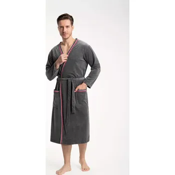 Dámský župan PÁNSKÝ ŽUPAN 854 grafit L