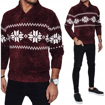 Pánský svetr DStreet svetr wx2271 červený velikost XL