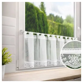 Dekorační krátká vitrážová záclona do kuchyně IRMA 40x150 cm MyBestHome