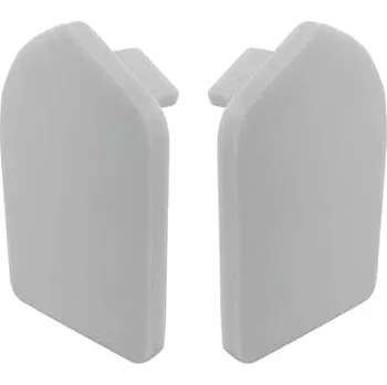 Příslušenství pro LED osvětlení Zakončení profilu pro schodišťové LED V lišty, šedá RAL 7037