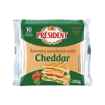 CZ distribuce PRÉSIDENT Sýr tavený Cheddar chlaz. 200 g