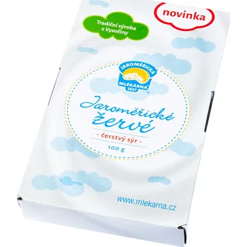 CZ distribuce JAROMĚŘICKÁ MLÉKÁRNA Jaroměřické Žervé sýr čerstvý chlaz. 10 x 100 g