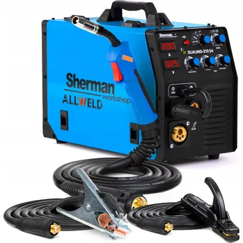 Svářečka INVERTOROVÁ SVÁŘEČKA SHERMAN MIG 210 S4 MMA TIG IGBT MĚKKÉ PÁJENÍ