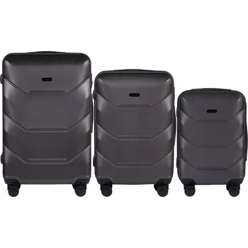 Wings Sada tvrdých kufrů ABS Peacock 3.0, 198 l