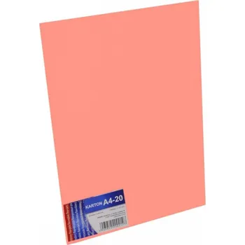 Papír pro tiskárny Brystol A4 (20 listů) růžový FLUO KRESKA