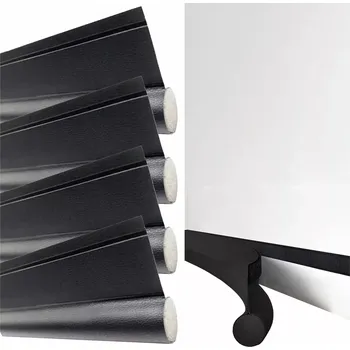 Těsnění do okna a dveří PĚNOVÉ TĚSNĚNÍ OKEN, jednoduché se suchým zipem, černé - sada 4 ks