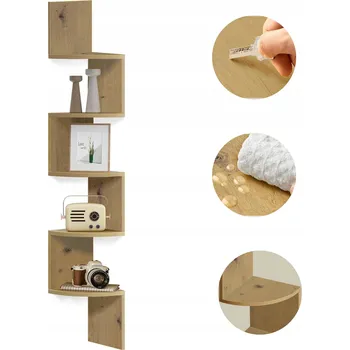 Knihovna Regál Matkam 20 cm x 126 cm x 20 cm dub artisan