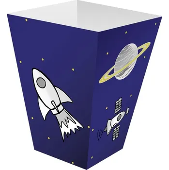 Party nádobí Krabičky na popcorn Vesmír 6 Ks Narozeniny