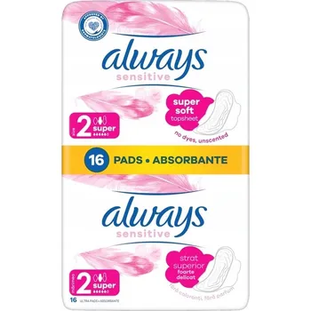 Menstruační vložka ALWAYS VLOŽKY ULTRA SENSITIVE SUPER PLUS 16 KS