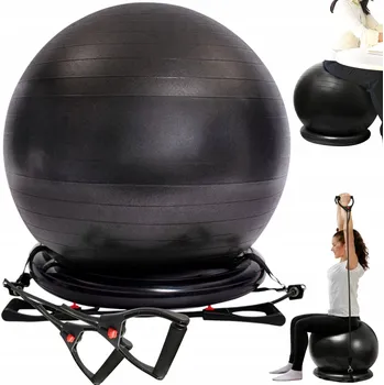 Gymnastický míč Míč na sezení s expandéry pro cvičení, rehabilitaci a gymnastiku, 65 cm