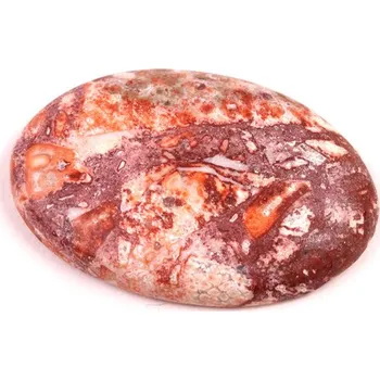 Přírodní kámen Kabošon Jaspis Leopard Skin č.6936 (34x23x6mm)