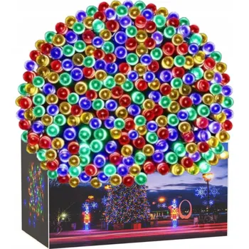 Vánoční dekorace Vánoční osvětlení na stromeček 300 multicolor, zelený kabel 21m LED Girlanda RS-003M
