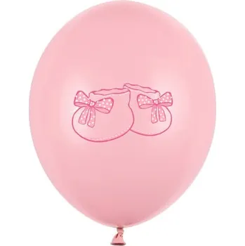 Balónek Latexové balónky botičky růžové, 30 cm 3 ks