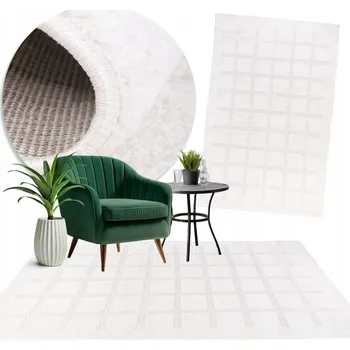 Koberec MÓDNÍ koberec do pokoje Elena MĚKKÝ koberec do obývacího pokoje 120x170 #FR2559