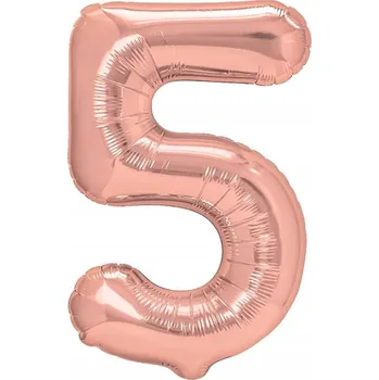 Balónek Fóliový balónek PartyPal číslice 5, růžový