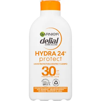 Přípravek na opalování Hydratační mléko na opalování Garnier Delial Ambre Solaire SPF 30 200 Ml