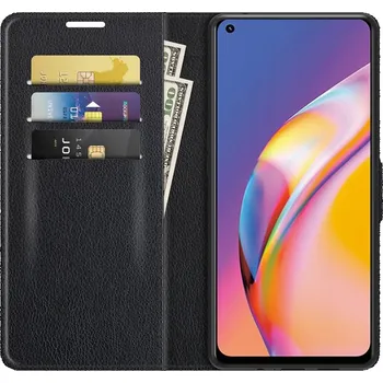 Pouzdro na mobilní telefon Flipové pouzdro Spacecase pro Oppo Reno5 Lite, černé