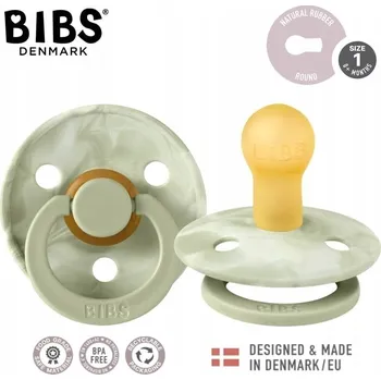 dudlíky Kulatý gumový Dudlík Bibs 0 +