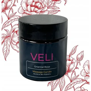 Svíčka Masážní svíčka "Růže Orientu" 80 ml