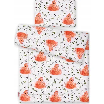 Povlečení Sada povlečení s výplní 135x100 cm - bílé veverky