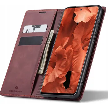 Pouzdro na mobilní telefon Flipové pouzdro Spacecase pro Xiaomi Redmi Note 9 Pro, Redmi Note 9s fialové