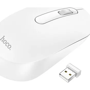 Myš HOCO bezdrátová počítačová myš 2,4G 1200 dpi GM14 bílá