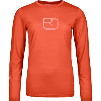 Dámské Tričko Ortovox 150 Cool Mtn Silhouette Long Sleeve Women's Barva: Sunset Orange, Velikost: XS