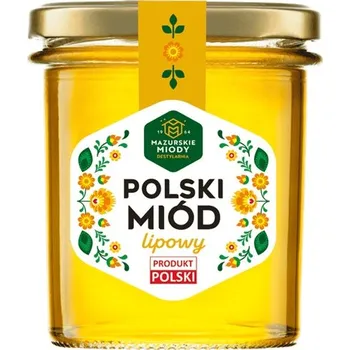 Mazurskie Miody - Polský lipový med - 400 g sklo