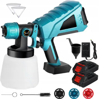 Stříkací pistole ELEKTRICKÁ PISTOLE STŘÍKACÍ PRO MALOVÁNÍ AGREGÁT MALÍŘSKÝ 1000ml