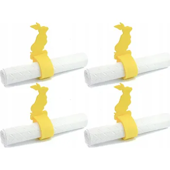 Velikonoční dekorace Plstěný ubrousek na Velikonoce Zajíček 21 cm