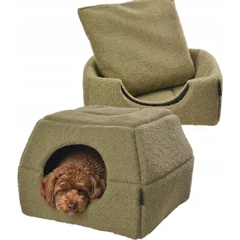 Pelíšek pro psa Amibelle bouda pro psa oranžová 48 cm x 48 cm