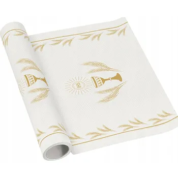 Obraz Běhoun bílý se zlatým vzorem 500 x 40 cm