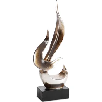 Váza DEKORAČNÍ SOŠKA ZOE 14X8X37 CM ZLATÁ