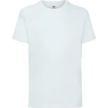 Chlapecké oblečení Fruit of the Loom dětské tričko bílé bavlna velikost 140