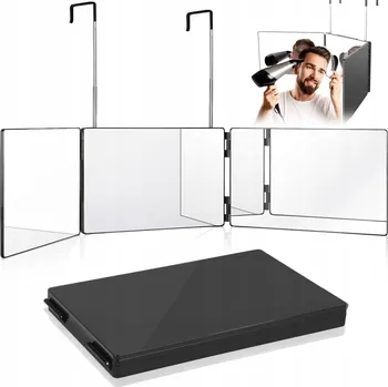 Zrcadlo ZRCADLO S 360° LED DIODAMI, 3 STRANY, SKLÁDACÍ ZRCADLO, ZRCÁTKO NA HOLENÍ