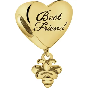 Přívěsek Stříbrný přívěsek Beads - srdce, včela, přátelství - AP542-8060