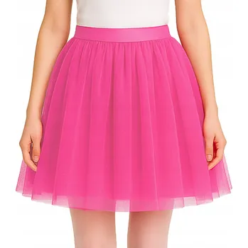 Dámská sukně Tylová Tutu Sukně růžová Kostým 40cm