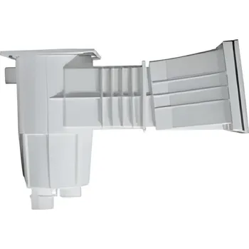 Eurostandard Skimmer pro fóliový bazén Clevelings Široké hrdlo s prodloužením 10 cm a sklonem 6°, 5000 l/h, regulace pomocí plovoucí jednotky, pr. 50 mm a 6/4˝ mosazné závity