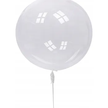 Balónek Balón průhledný transparentní kulatý 55 cm narozeniny, dekorace bobo