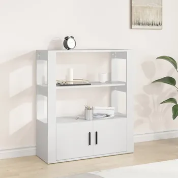 Organizace kuchyně Příborník bílý 80x30x90 cm kompozitní dřevo IM_819460
