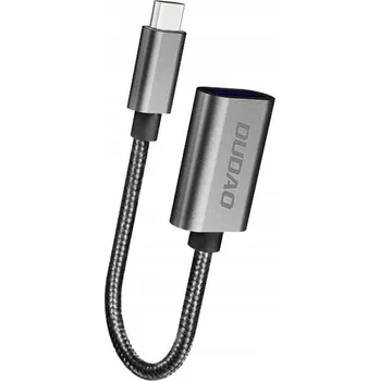 Datové redukce ADAPTÉR PŘECHODKA USB-C - USB-A OTG 480 Mbps - ŠEDÁ