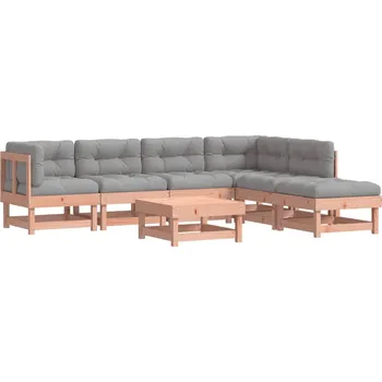 Zahradní sestava 7dílná zahradní sedací souprava s poduškami masivní douglaska IM_3185960