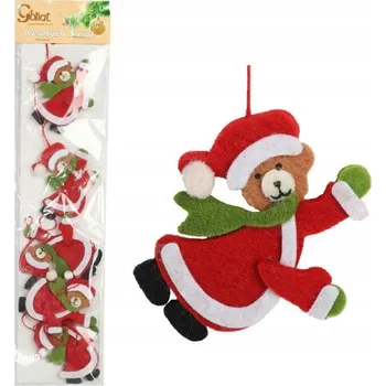 Vánoční dekorace Řetěz s medvídky 110 cm 1 ks