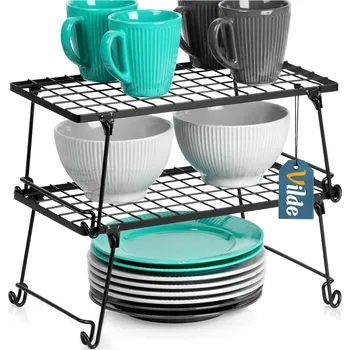 police 2x Kuchyňská POLICE kovová pomocná na desku regál do skříňky stojan organizér