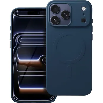 Náhradní kryt pro mobilní telefon Silikonový kryt Mag Cover (s velkým otvorem) s MagSafe pro iPhone 17 Pro Max Blue